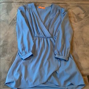 Blue Wrap Dress